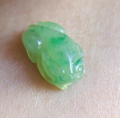 Colgante Anillo Jadeíta Grado A Natural Mini PiXiu Para Buena Suerte Fortuna Regalo Foto 1 de 4