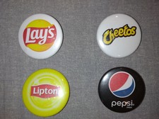 4 x Pepsico Brands Pins - Pepsi Max - Lipton - Cheetos - Lays