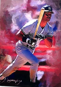 Don Mattingly 2018 Authentic Limited Edition Artist Signed Print Card 48 of 50 - Picture 1 of 4