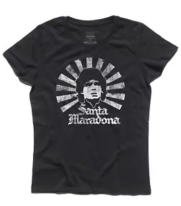 T-shirt donna SANTA MARADONA Diego El Pibe de Oro la mano de Dios Mondiali '86 - Imagen 1 de 3