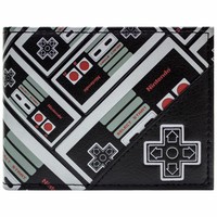 Nintendo NES Gemustert Schwarz Portemonnaie Geldbörse