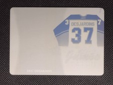 2017 Leaf In The Game Eric Desjardins Yellow Printing Plate 1/1 #JP-07