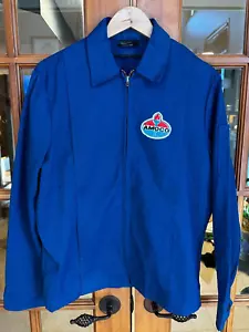 Vintage Americana Amoco Gas Station Work Jacket Men Size Medium 38 Tall - Picture 1 of 2