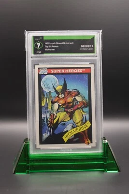 1990 Marvel Universe Rare Toy Biz WOLVERINE PROMO Card Graded 7 Near Mint - Image 1 of 2
