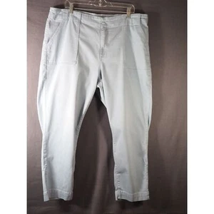 KUT high rise ankle straight leg pants women light blue Size 20w - Picture 1 of 8