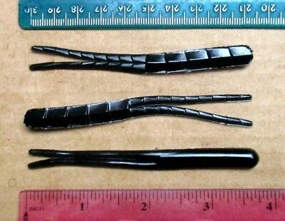 REMOLQUES SPINNERBAIT 50ct NEGRO 3.8" cola dividida Bass Spinnerbaits Buzz Baits Foto 1 de 3