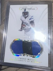 Anthony Miller University Of Memphis Chiefs Patch 3 Color 9/10 Panini 2019 - Picture 1 of 2