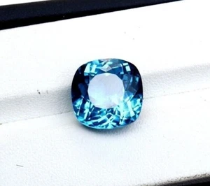 Loose Untreated Gemstone 14.80Ct Natural Santa Maria Blue Aquamarine Cushion Cut - Picture 1 of 4