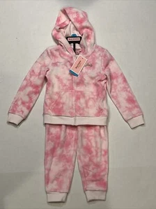 Juicy Couture Kids 4T Zip Up Hooded Sweatshirt Sweats Pink Tie Dye / Camo Set - Picture 1 of 14