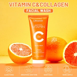 Vitamin C Amino Acid Facial Cleanser Face Glow Cleans Brightening Oil Control. - Picture 1 of 5
