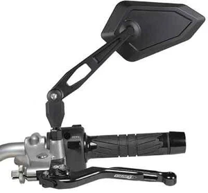 SPECCHIETTI MANUBRIO OMOLOGATI NERO 2x10DX + 1x10SX + 2x8DX MOTO SCOOTER - Foto 1 di 3