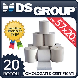 20 MM 57x20 MT X Pos High Quality' Paper Thermal Rolls - Picture 1 of 1