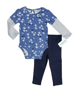 Carters Bebé Niñas 2 piezas Margarita Conjunto Pantalones Body Talla 12 Meses En Capas Carter’s - Imagen 1 de 14