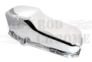 SB Chevy Oil Pan Small Block Gen1 55-79 SB SBC 283 305 307 327 350 Acero cromado - Imagen 1 de 2