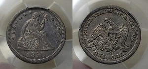 1850 O Seated Liberty Quarter 25c PCGS XF 45 - Picture 1 of 9