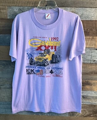 Camiseta Vintage 1992 “Gravelrama XXII Cleves, Ohio” 4x4 Racing Talla Grande L Foto 1 de 4