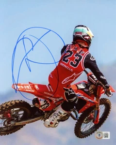 CHASE SEXTON SIGNED AUTOGRAPHED 8x10 PHOTO SUPERCROSS MOTOCROSS HERO BECKETT BAS - Picture 1 of 2