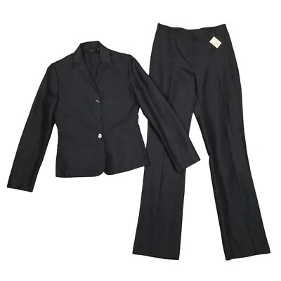 NUEVO CON ETIQUETAS GIGLI 100% Seda Pantalones y Nuevo sin Etiquetas Blazer Traje Conjunto Talla 42 IT Foto 1 de 4