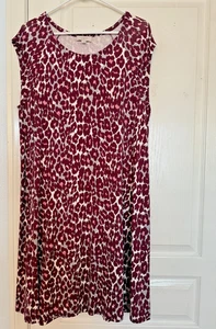 Loft Outlet Women's Sleeveless Animal Print Shift Size Lareg - Picture 1 of 7