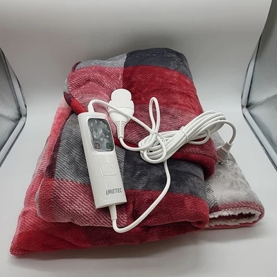 Imetec Adapto Velvet Tartan Heizdecke mit Taschen für Hände und Füße, 150x110 cm - Bild 1 von 4