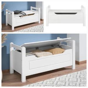 LIVARNO home Sitzbank mit Stauraum, B 88 x H 43 x T 38cm , Weiß - Bild 1 von 2