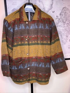 Men’s L Robert Comstock Vintage Indian Blanket - Picture 1 of 9