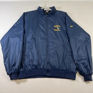 Vintage Michigan Wolverines Embroidered Jacket Men’s XL Made In USA Full Zip - Picture 1 of 20
