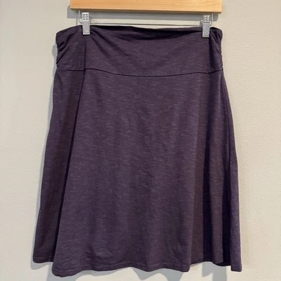 Horny Toad Purple A-Line Skirt Organic Cotton Blend Large - Image 1 of 4
