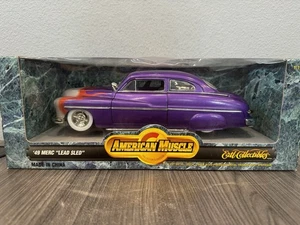 1949 Merc Lead Sled Purple 1:18 American Muscle ERTL DieCast MIB - Picture 1 of 9