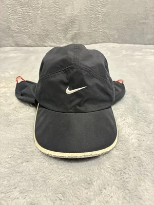 Sombrero Nike De Colección Para Hombres OSFA 5 Paneles Negro Correa Trasera Oreja Solapa Forrado de Vellón Exterior Foto 1 de 4