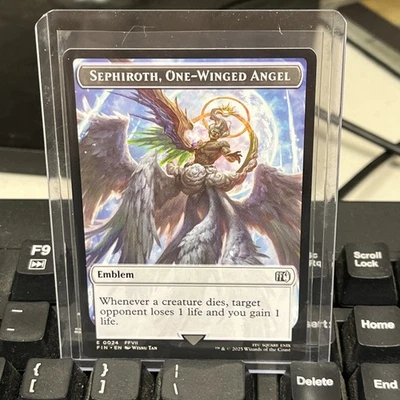 1x Emblem - Sephiroth, One-Winged Angel (24)   Robot Warrior (12) Token MTG Fin - Image 1 of 4