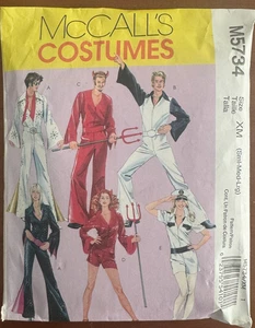 5734 McCall's Elvis Devil Disco Bell Bottoms Sailor Costume Size Sm Med - Picture 1 of 2