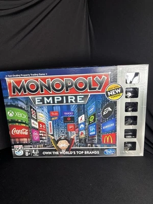 MONOPOLY EMPIRE Silver Edition Board Game 2014 Hasbro Open, Never Been Used - Image 1 of 4
