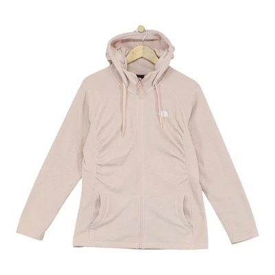 North Face Fleece Jacket Womens Size L Pink Full Zip Hooded Lightweight - Image 1 of 4