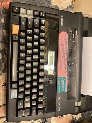 Máquina de escribir electrónica portátil Canon Typestar 110/procesador de textos NECESITA cinta Foto 1 de 4