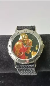 Vintage MICHAEL JORDAN Chicago Bulls WILSON Wrist watch #23 Works Great Look - Picture 1 of 2