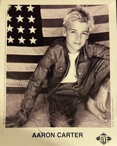 Aaron Carter, signed handsigniert, 8 x 10 Foto, VINTAGE RAR - Bild 1 von 1