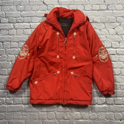 Chaqueta de Esquí Willy Bogner De Colección Goan Rojo Blanco Corona Invierno Mujer 6 Hecha en EE. UU. Foto 1 de 4