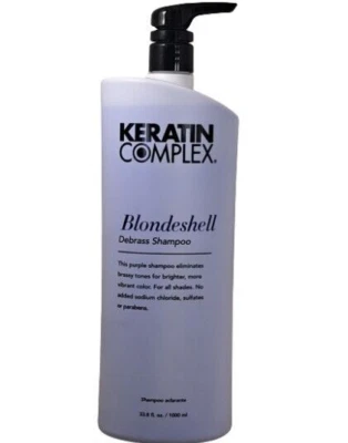 New Genuine KERATIN COMPLEX BLONDESHELL Debrass  Shampoo 33.8 fl oz / 1000 ml - Image 1 of 2