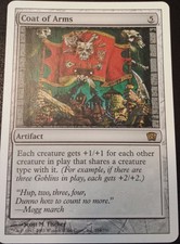 Top coat of arms/weapons Skirt - 8th Edition-English (excellent) ** RARE **