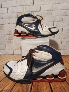 Nike Shox VC5 2005 Vince Carter Größe 5Y Olympia Rot Weiß Blau RAR Schuhe!!!! - Bild 1 von 10