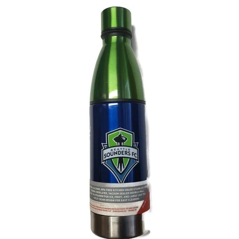 MLS Seattle Sounders FC Universal Ultra Water Drink Bottle Stainless Steel 25oz Cover