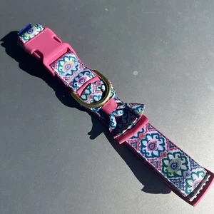 Top Paw Pink/Green Floral XL Adj Collar (20In - 28In) Nylon Collar - Picture 1 of 9