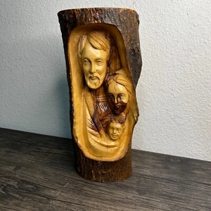 Hand Carved Olive Wood Holy Family Joseph Mary Jesus Holy Land Bethlehem 3493 - Picture 1 of 11