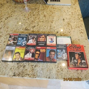 Collection of Elvis Presley Cassette Tapes. 14 Tapes,one repeat one home made. - Picture 1 of 8