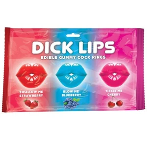 Anillos de goma comestibles para el pene Dicklips - Asst. Pack de 3 sabores - Imagen 1 de 2