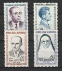 France 1961 Sc# 990-993 Mint MNH heroes of the Resistance Revounin Gateaud