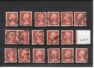 GB - Machin - Wholesale - (AM 247) £1.50p value x 18 copies - SG Cat £36 - used - Picture 1 of 1