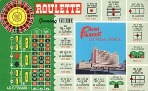 Fremont Hotel Casino Las Vegas Nevada Roulette Advertising Gambling Postcard - Picture 1 of 2