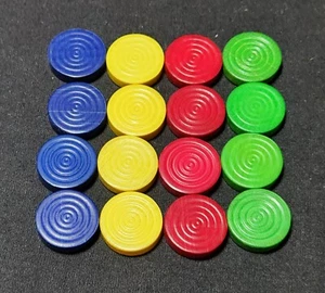 Juego de 16 piezas de repuesto de juego Parcheesi 1975 de mudanzas de madera - Imagen 1 de 1